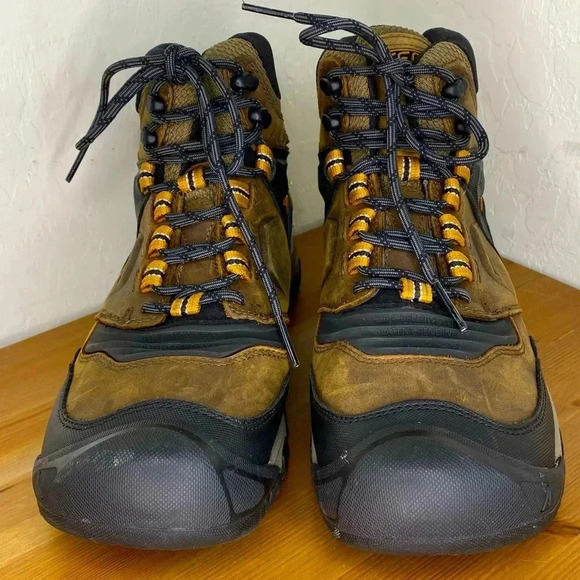 KEEN Ridge Flex Mid Waterproof 1025666 Bison Gold Size EU 41 Men’s 8.5